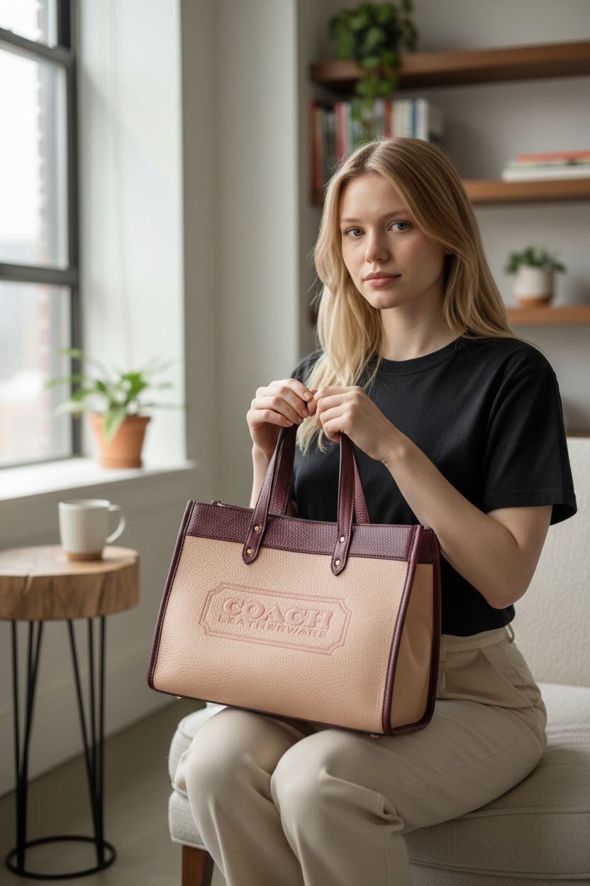 LATEST COACHS LEATHERWARE BAG WITH POUCH