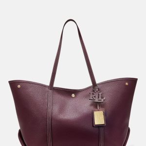 Ralphs Lauren Pebbled Leather Large emerie tote Bag