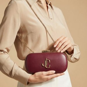 Jimmys Choo Classic Leather Evening Wear Clutch Bag
